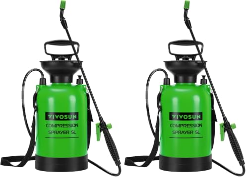 VIVOSUN 1.35-Gallon Pump Pressure Sprayer (Pack of 2) - color: Green, size: 1.35 Gallons (Pack of 2)