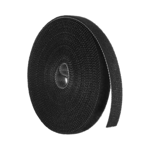 HARFINGTON Garden Plant Tape 16.4ft 25/64" Reusable Ties Strap Black - color: Black, size: 16.4ft x 25/64"