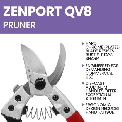 Single Hand Q Series V8 Professional Pruner - 3 Pack
