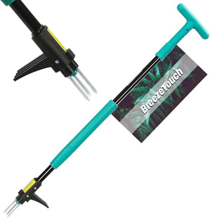 39" Weed Puller Tool, Heavy Duty Detachable Stand Up Garden Weeding Tool - color: Common Teal, size: T-shaped Handle