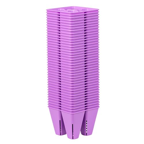 Bootstrap Farmer 4-Cell Inserts, 40 Pack, Purple | Air Prune Seed Starting Plugs for 1020 Trays | Prevents Root Shock for Healthier Transplants | Made in USA - color: Purple, size: 40-pack