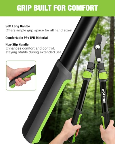 WORKPRO Extendable Bypass Lopper for Gardening, 25-37" Branch Cutter - size: 1PC- 25"-37" Lopper