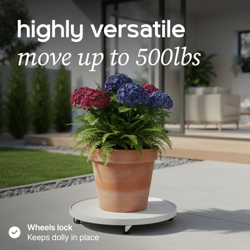 Lettuce Grow 24in Plant Dolly with Wheels | Rolling Base for Planters