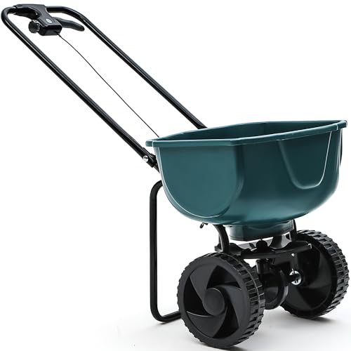 YITAMOTOR 60 lbs Walk Behind Broadcast Spreader for Lawns Garden