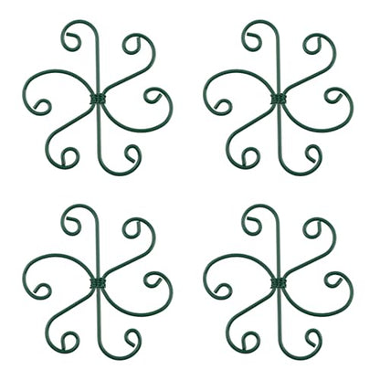 4PCS Iron Monstera Support, Plant Stem Support Uniquely Designed Plant Support Stakes for Indoor Plants, Stable Plant Stakes and Supports, Turtle Shell Bamboo Clamp Set for Thriving Growth