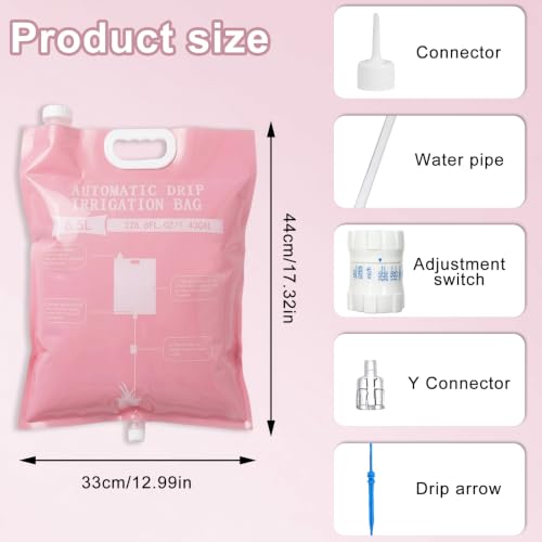 3 Pcs Plant Self Watering Device,6.5L Automatic Vacation Plant Waterer Bag
