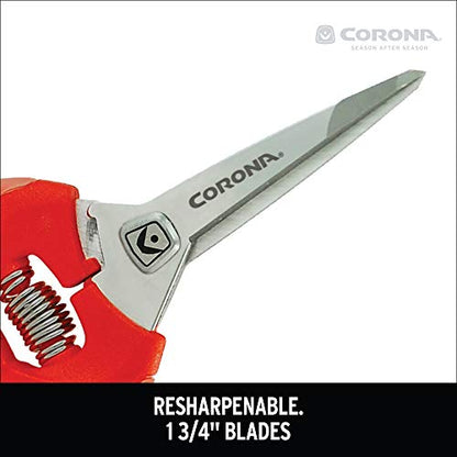 Corona FS 3214D ComfortGEL Leaf & Stem Micro Snips, Pack of 1, Orange - size: Pack of 1