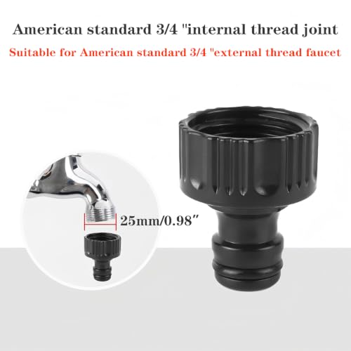 QRITY 3/4" Hose Connector, Female Threaded Fittings, 1 Pack - size: G