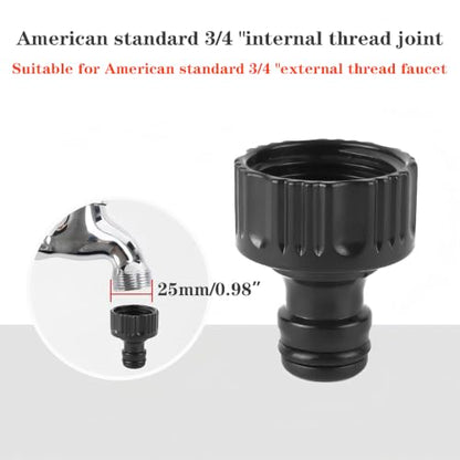 QRITY 3/4" Hose Connector, Female Threaded Fittings, 1 Pack - size: G