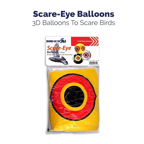 Bird-X SE-Pack Visual Decoy, 3 Count (Pack of 2), Yellow, Black, and White - size: 3 Count (Pack of 2)