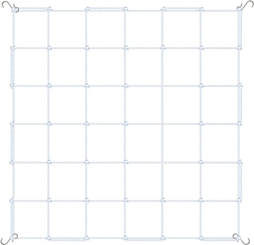 iPower 4x4FT Flexible Elastic Trellis Netting with Hooks Tent Grow Room, Flowers, Vegetables, Climbing Plants Support, 4' x 4', White - color: White, size: for 4'x4' (47"x47")