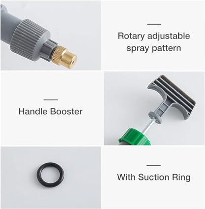 Handheld Sprayer - High Pressure Air Pump Manual Sprayer with Adjustable Nozzle - Garden Pump Sprayer - Hand Pump Sprayer Pressure Sprayer Top for Home Lawn Garden Watering Lawn and Garden, Sprayers