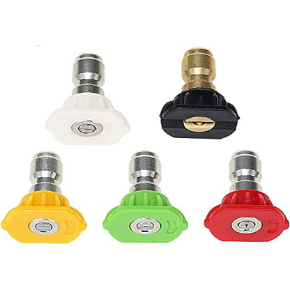 Tool Daily Foam Cannon with 1/4 Inch Quick Connector, 1 Liter, 5 Pressure Washer Nozzle Tips - style: Foam Cannon