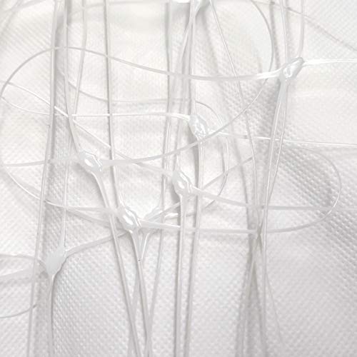 White Trellis Netting 4x100 ft Heavy Duty Garden Netting Polypropylene Plant Support Net for Climbing Vegetables Fruits Flowers - size: 4x100 ft