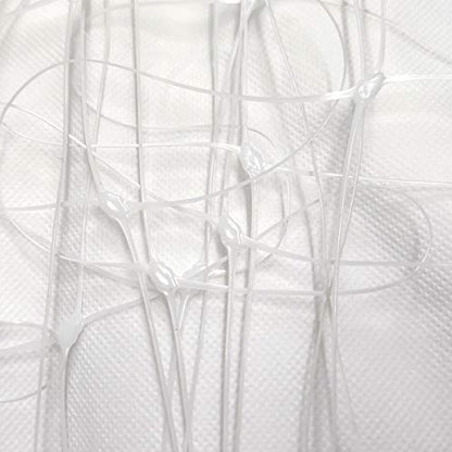White Trellis Netting 4x100 ft Heavy Duty Garden Netting Polypropylene Plant Support Net for Climbing Vegetables Fruits Flowers - size: 4x100 ft