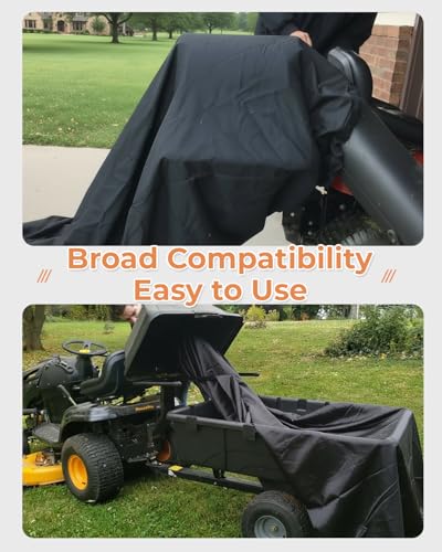 Lawn Tractor Leaf Bag 600D Heavy Duty Material 54.Cu.Ft Standard Leaf Bagger for Riding Lawn Mower,Heavy Duty Leaf Grass Collection Bagger (600D Leaf Bag) - size: 600D LEAF BAG