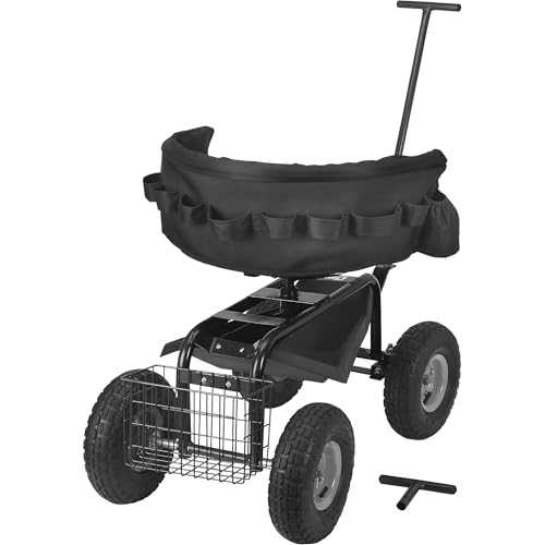 Strongway Deluxe Rolling Garden Seat with Easy Change Turnbars