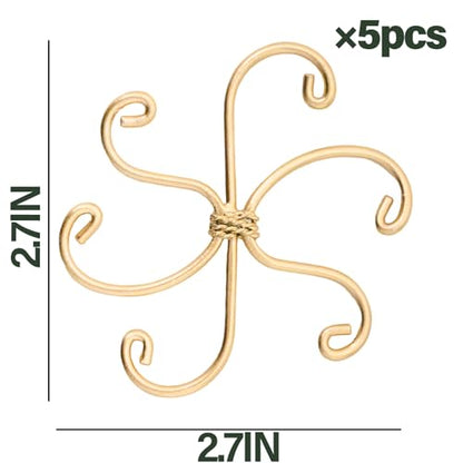 5Pcs Monstera Plant Stem Support Hook-2.75x2.75in Plant Stem Holder - size: 2.75 x 2.75 inches