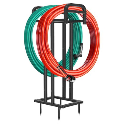 Heavy Duty Freestanding Garden Hose Holder, Double Side 150FT Capacity