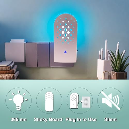 Lulu Home Flying Insect Trap Indoor, 365nm Plug-in Bug Light Catcher