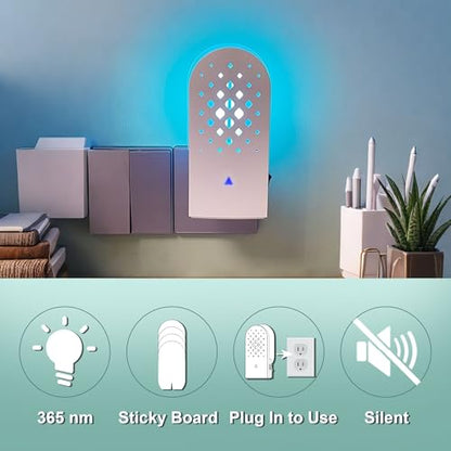 Lulu Home Flying Insect Trap Indoor, 365nm Plug-in Bug Light Catcher
