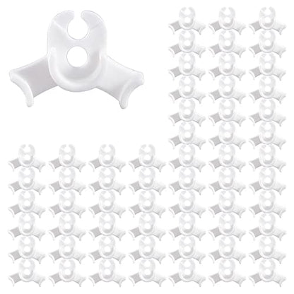 LucyPhy 60 Pack Plant Bender Angle Adjustable Plant Training Clips Low Stress Training Clips 90 Degrees Plant Stem(Circle Style,White) - color: White, size: 60Pack