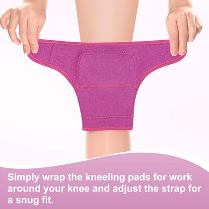 M METERXITY 2-Pack Gardening Knee Pads Thick Foam S Rose Red - color: Rose Red, size: Small