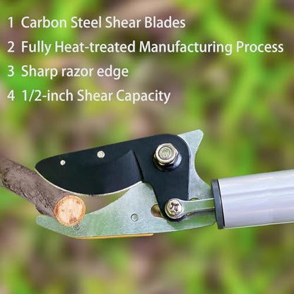 Extendable Tree Pruner with Pole Saw, 4.6-10ft