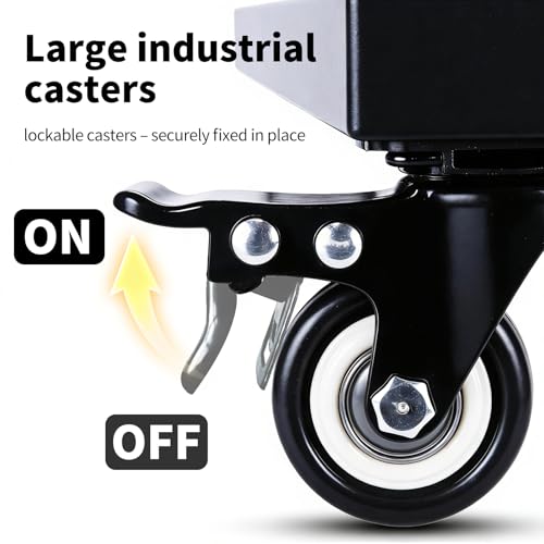 Plant Caddy with Wheels, 20'' Heavy Duty Large Metal Rolling Plant Stand - size: 20''-1P