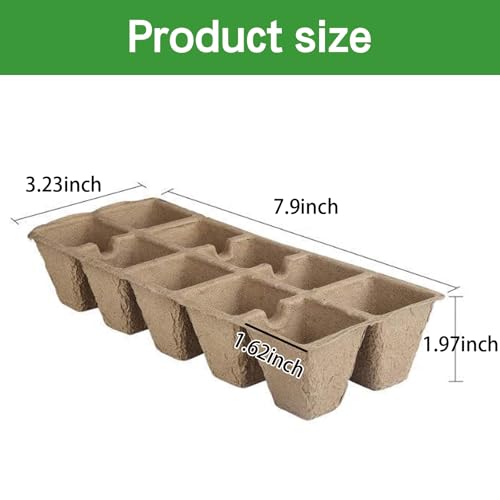 360 Cells Peat Pots Seedling Start Trays 36 Pack Plant Starter Kit