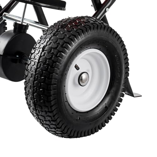 SmarketBuy Fertilizer Spreader, 90LBS Walk Behind Push Spreader, Broadcast Spreader for Seed, Fertilizer, Salt with 12.5-Inch All Terrain Pneumatic Tires