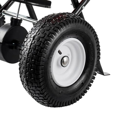 SmarketBuy Fertilizer Spreader, 90LBS Walk Behind Push Spreader, Broadcast Spreader for Seed, Fertilizer, Salt with 12.5-Inch All Terrain Pneumatic Tires