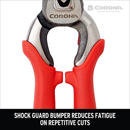 Corona BP 7100D Forged Steel DualCUT Bypass Hand Pruner - 1 inch Cut Capacity Stem and Branch Garden Shears, Red (Pack of 6) - size: 1 in (Pack of 6)