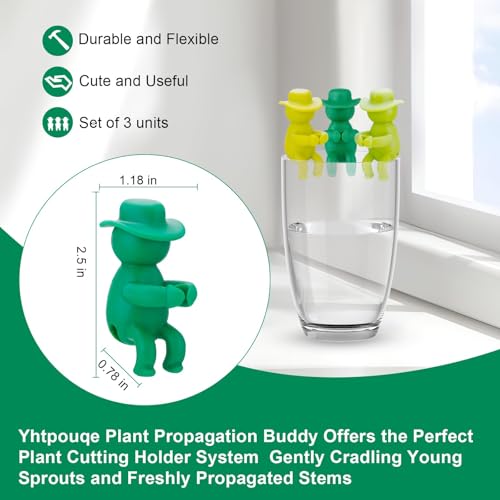 Yhtpouqe 6 Pcs Plant Propagation Buddy, Propagated Plant Holders for Sprouts, Stems & Shoots and cuttings, Sturdy Support for Indoor Plants & Propagation Station Use, Ideal Gifts for Plants Lovers - size: 6 Pcs