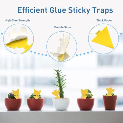 48 Pack Fruit Fly Traps for Indoor Outdoor and Indoor Electric Plug in Flying Insects Mosquito Killer Bug Zapper