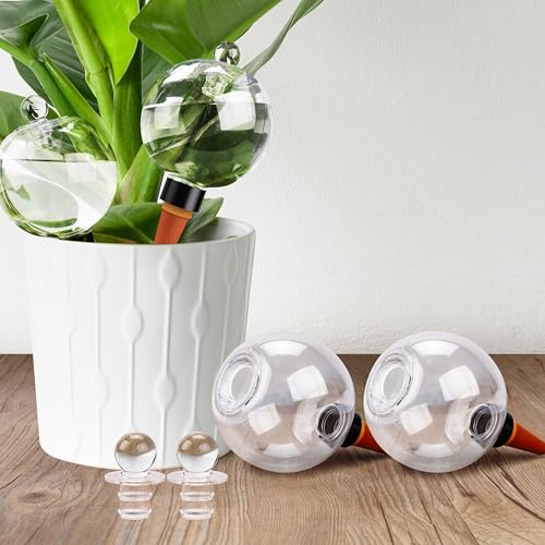 Soilagua 19 oz Up to 2 Weeks Extra Large Plant Watering Globes, 4 Pack - size: 4 Pack