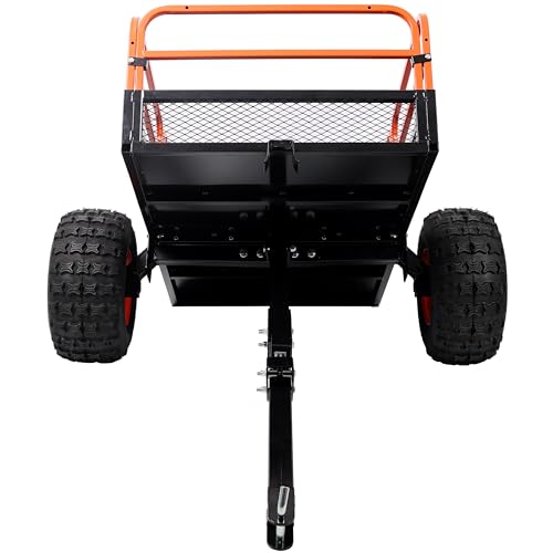 1500LB Towing Dump Cart–ATV/UTV/Tractor,Dump Bed
