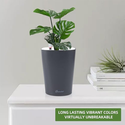 Dexceder 6x7 Self Watering Planter (Slate Gray) - color: Slate Gray