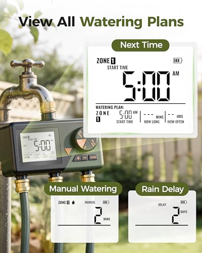 Diivoo Sprinkler Timer 3 Zone - size: 3 Zone