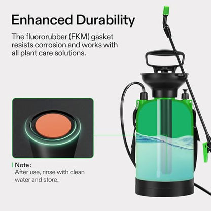 VIVOSUN 1.35-Gallon Pump Pressure Sprayer (Pack of 2) - color: Green, size: 1.35 Gallons (Pack of 2)
