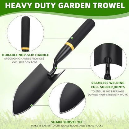 20 Pcs Garden Trowel with Resin Rubberized Handle, Broad Trowels - size: Broad Trowels