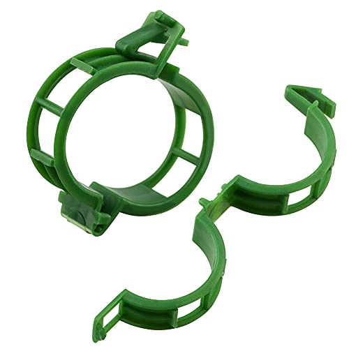 KINGLAKE Plant Support Garden Clips, 200 Pcs Tomato Vine Trellis Clips for Vegetables to Grow Upright and Make Plants Healthier - Green - color: Green
