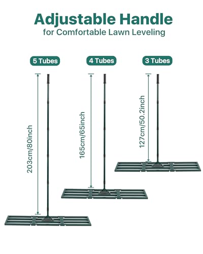Lawn Leveling Rake, 45 x 10, Yard Leveler Tool for Soil - size: 45 Inches