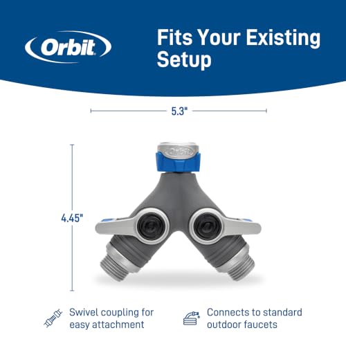Orbit Elevated 2-Way Shut-Off Hose Y Adapter, 28294