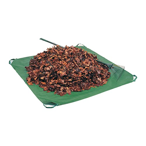 Bosmere Yard Waste Tarp with Corner Handles, 84" x 84", Forest Green - color: Forest Green