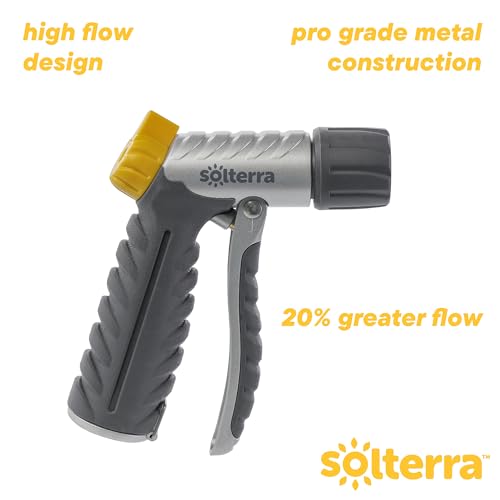 Solterra Adjustable Garden Hose Nozzle with Front Trigger - size: Front Trigger, style: Adjustable