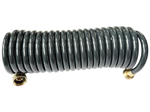 SANFU PU Recoil Garden Water Hose 3/8"ID(9 x 12.2mm) x 20FT, Gray(20') - size: 20FT