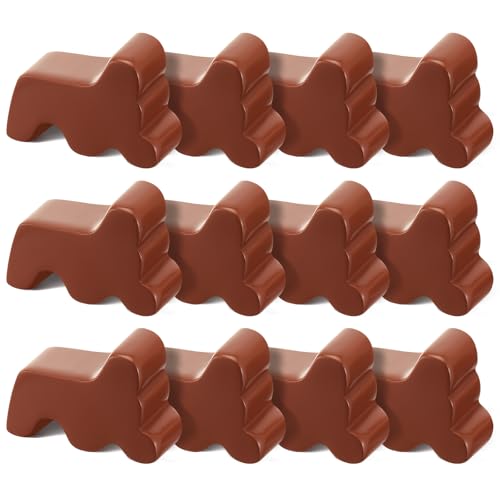 Kigeli 12 Pcs Resin Pot Feet for Outdoor Planters Frost Proof, Brown - color: Brown