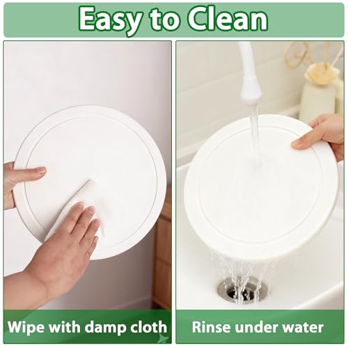 Diatomaceous Earth Plant Saucer, Round Pot Saucers, 2 Pcs 12 Inch - color: 2pcs White Large