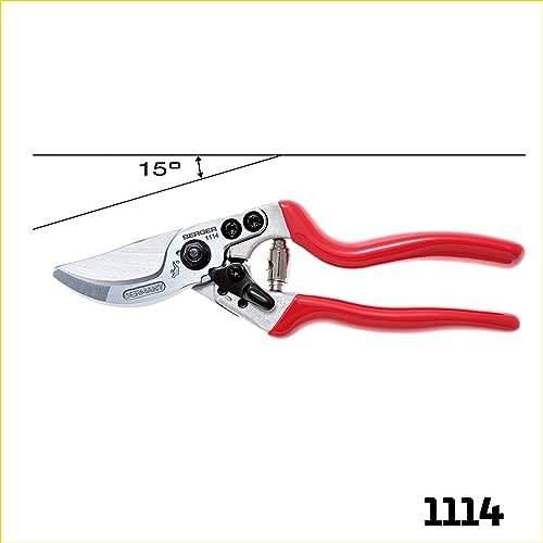 BERGER Hand Shear Aluminum 1114 with Light-Weight Handles Garden Shear with Exchangeable Blades - size: 22x6.5x2.5 cm